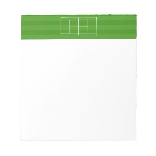 TENNIS COURT LINE MARKING Notepad Notizblock (Vorderseite)