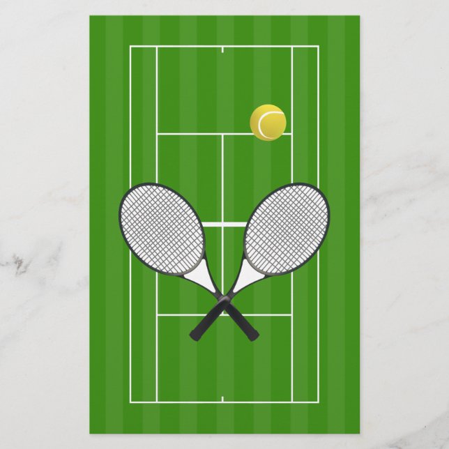 Tennis Court & Tennis Ball Flyer (Vorne)