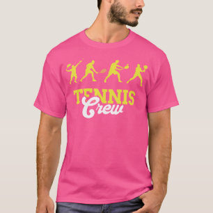 Tennis Crew Tennis Spielplatz Racket Liebe Tennis T-Shirt