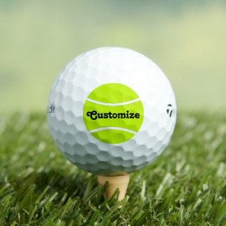 Tennis Custom Player oder Teamname Personalisiert Golfball