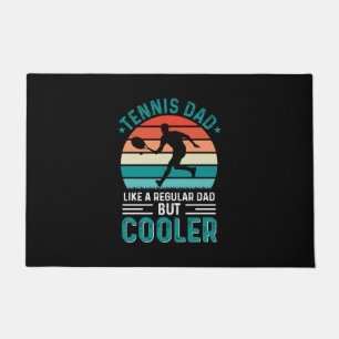 Tennis Dad Retro Sunset Fußmatte