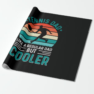 Tennis Dad Retro Sunset Geschenkpapier