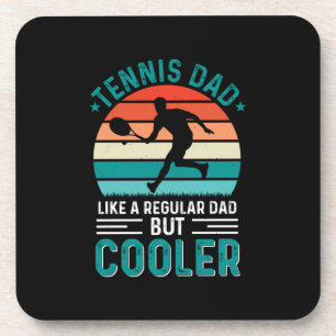 Tennis Dad Retro Sunset Getränkeuntersetzer