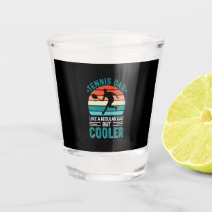 Tennis Dad Retro Sunset Schnapsglas