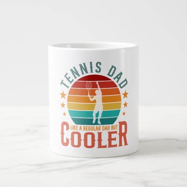 Tennis-Daddy-Kühler Jumbo-Tasse (Vorderseite)