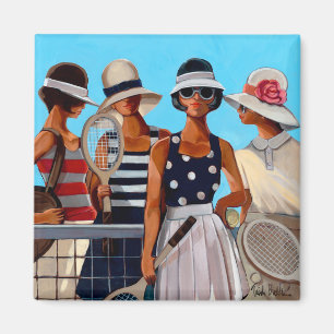 Tennis-Damen durch Trish Biddle Magnet
