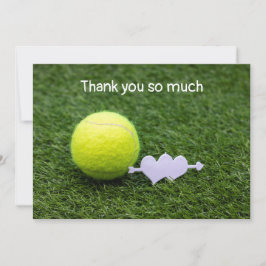 Tennis Danke, dass ihr eine Karte mit Tennisball a