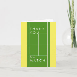 Tennis Danke Karte