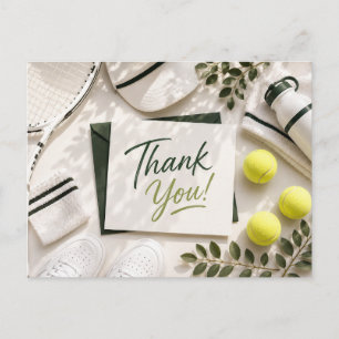 Tennis-Dankeskarten mit Ball für Spieler Postkarte