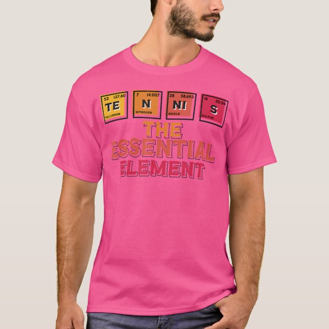 Tennis Das Element Funny Tennis T-Shirt (Vorderseite)