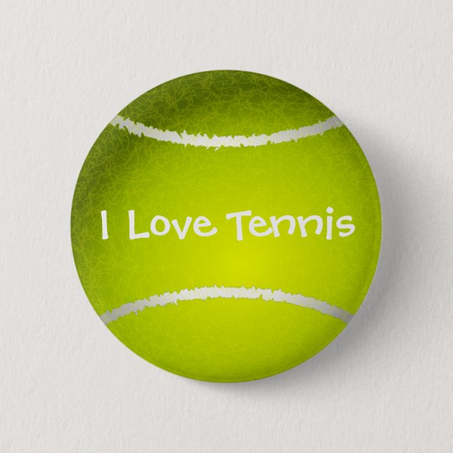 Tennis der Liebe I kundengerechter Knopf Button (Vorderseite)