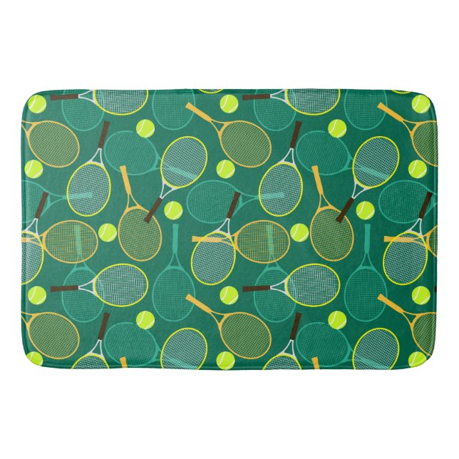 Tennis Design Badematte (Vorderseite)