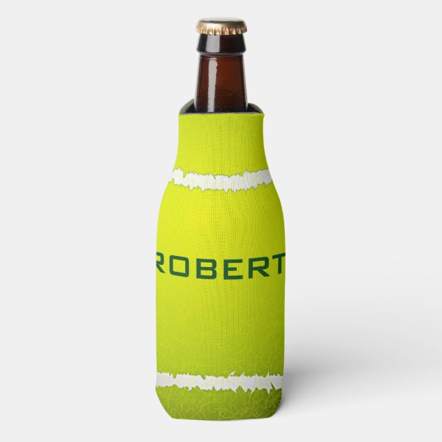 Tennis Design Can Cooler Flaschenkühler (Flaschenvorderseite)