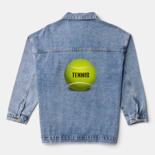 Tennis Design Denim Jacket Jeansjacke