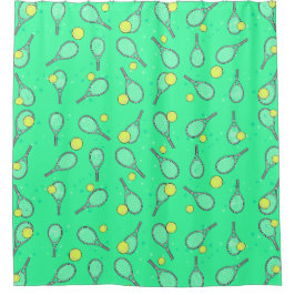 Tennis-Design Duschvorhang