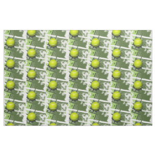 Tennis Design Fabric Stoff