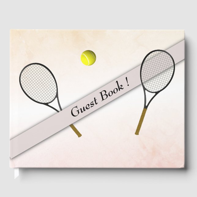 Tennis Design Gästebuch (Vorderseite)