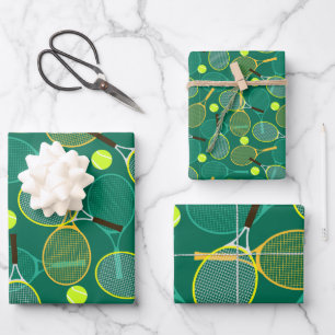 Tennis Design Geschenkpapier Set