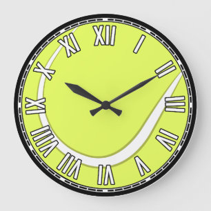 Tennis-Design Große Wanduhr