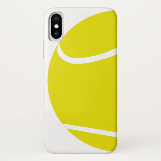 Tennis Design iPhone X Case  (Rückseite)