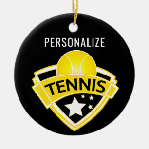 Tennis Design Keramik Ornament