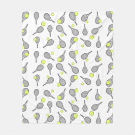 Tennis-Design-Muster Fleecedecke
