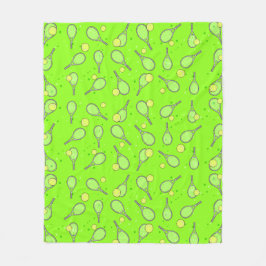 Tennis-Design-Muster Fleecedecke