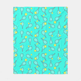Tennis-Design-Muster Fleecedecke