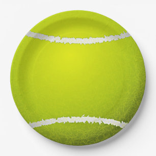 Tennis Design Paper Party Plate Pappteller