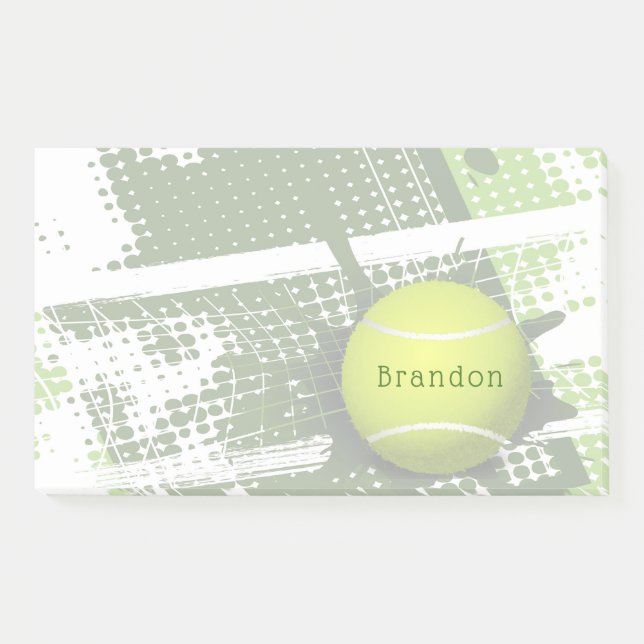 Tennis Design Post it Notes Post-it Klebezettel (Vorderseite)
