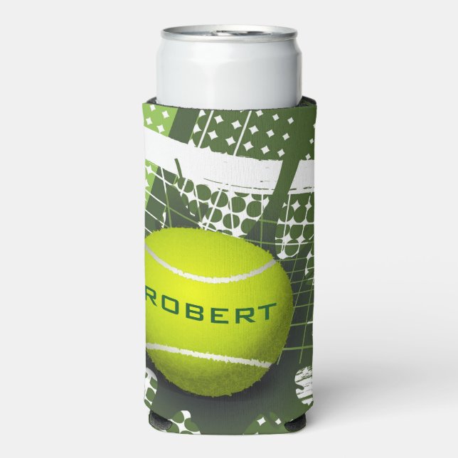 Tennis Design Seltzer Can Cooler Selters Dosenkühler (Seltzer Vorderseite)