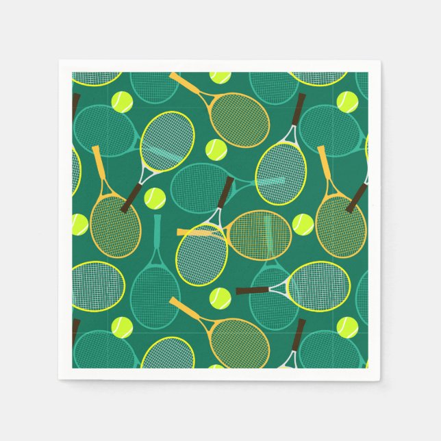 Tennis Design Serviette (Vorderseite)
