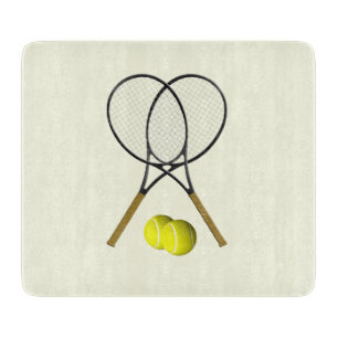 Tennis-Doppel Cream Schneidebrett