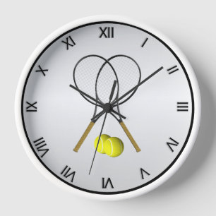 Tennis Doppel Silber Uhr