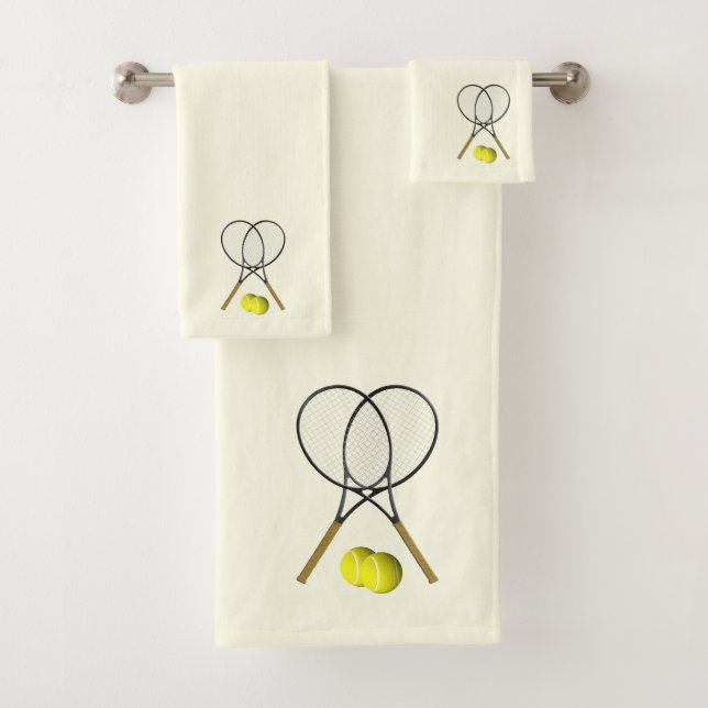 Tennis Doubles Cream Badhandtuch Set (Insitu)