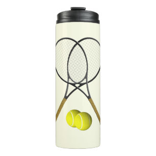 Tennis Doubles Cream Thermosbecher