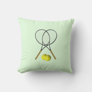 Tennis Doubles Green Kissen