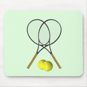 Tennis Doubles Green Mousepad