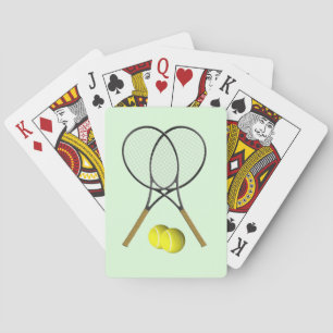 Tennis Doubles Green Spielkarten