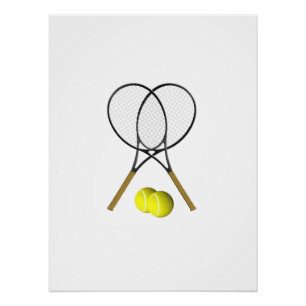 Tennis Doubles Poster