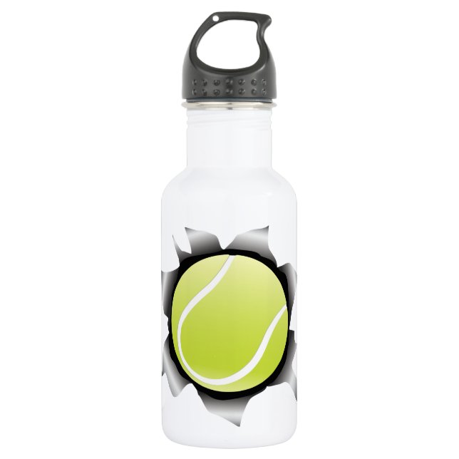 Tennis durch Metallblatt Trinkflasche (Vorderseite)
