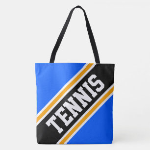 TENNIS Dynamisch Hellblau Schwarz Orange Streifen