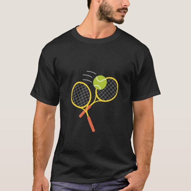 Tennis: Ein Spiel mit Kraft und Geschick T-Shirt (Vorderseite)