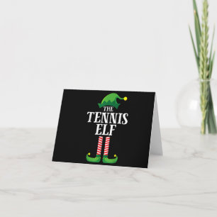 Tennis Elf Matching Familiengruppe Weihnachts-Part Einladung