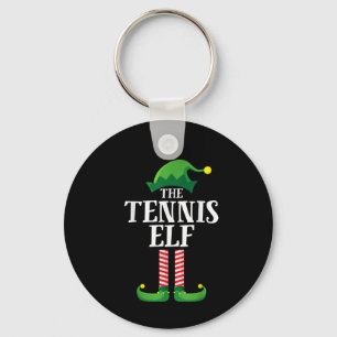 Tennis Elf Matching Familiengruppe Weihnachts-Part Schlüsselanhänger