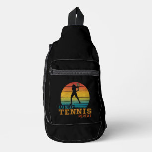 Tennis Essen Schlafen Wiederholen Crossbody Bag