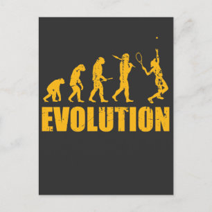 Tennis Evolution - Sport Hobby Postkarte