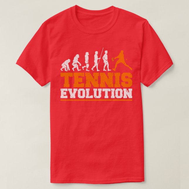 Tennis Evolution Tennis Player T-Shirt (Design vorne)