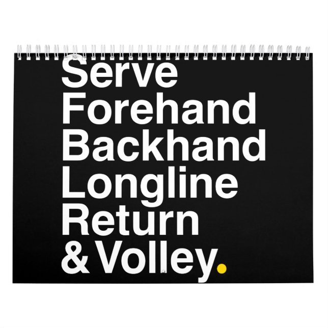 TENNIS Fan Kalender (Titelbild)