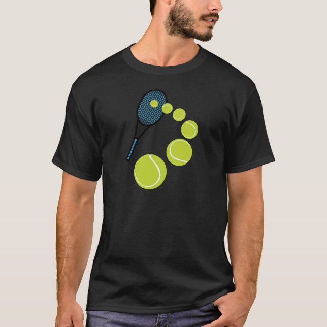 Tennis FAN-SCHEIBE-AUFSCHLAG T-Shirt (Vorderseite)
